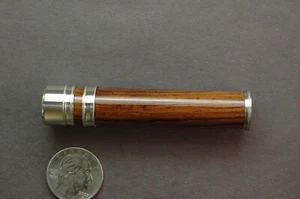 FLY ROD REEL SEAT Cocobolo 11017 tappo e anello argento nichelato leggero - Foto 1 di 5