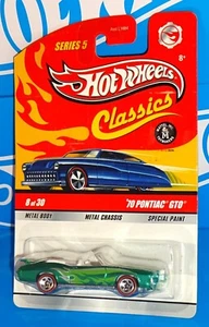Hot Wheels 2009 Classics Series 5 #8 '70 Pontiac GTO Spectraflame Green w RL5SPs - Picture 1 of 2