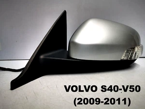 VOLVO S40 V50 (2009-2011) WING MIRROR LEFT PASSENGER SIDE SILVER (#V15) - Picture 1 of 14