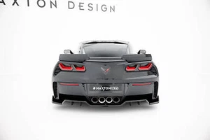 Difusor de aletas de aproximación trasera para Chevrolet Corvette Z06 C7 negro parte trasera  - Imagen 1 de 9