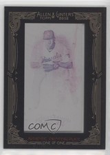 2012 Allen & Ginter's Printing Plate Mini Magenta Framed 1/1 Mike Moustakas 00q8