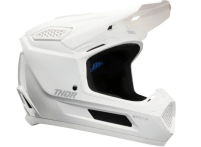 THOR "FLEET" HELMET OFFROAD LID MX ATV 13 VENTS FLEXIBLE VISOR WHITEOUT ADULT LG — 第 1/4 张图片