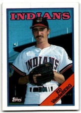 1988 Topps Baseball Card Ed Vandenberg Cleveland Indians #421