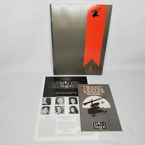 1993 Miss Saigon Program Souvenir Boston Wang Center Theatre Bill Mackintosh - Picture 1 of 5