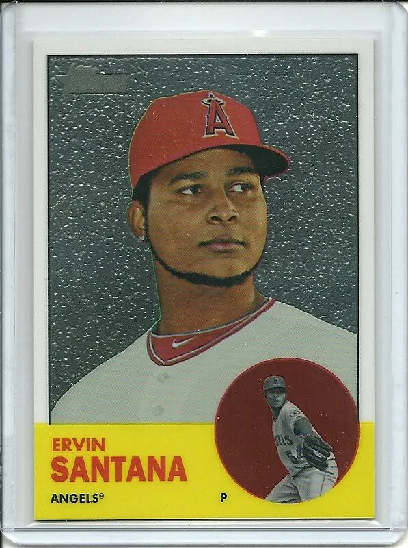 2012 Topps Heritage Chrome HP68 Ervin Santana #'d 1789/1963 - Image 1 of 1