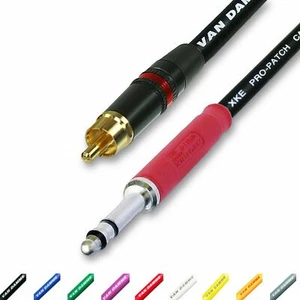 Neutrik Bantam Jack RCA Phono. 4.4mm to 6mm Plugs (RED). Van Damme - Picture 1 of 1