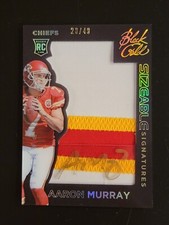 Aaron Murray - 2014 Black Gold Sizeable Patch Auto Rookie 20/49 Card Chiefs