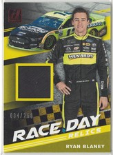 2020 Panini Donruss NASCAR Race Day Relics Red #RD-RB Ryan Blaney #034/250