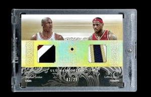 2006 Ultimate Michael Jordan Lebron James Game Used Combo Sick Patch /25 Bulls! - Picture 1 of 2