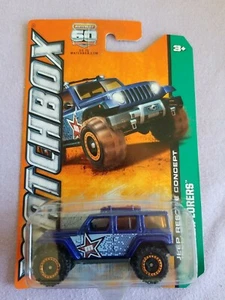 2013 Matchbox JEEP RESCUE CONCEPT Blue 49/120 LITTLE BEND Explorers - Picture 1 of 6