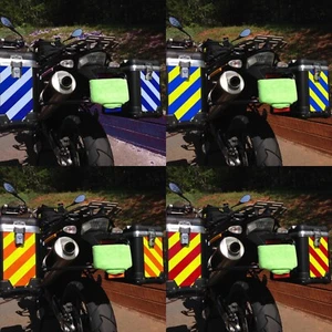 6"x12" Reflective Chevron Panels Motorcycle Decal Oralite (Multiple Colors) BMW - Foto 1 di 12