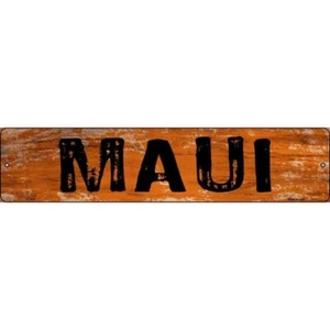 Maui Novelty Metal Street Sign Plaque for Home Door Garage Wall - Picture 1 of 1