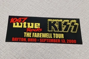 Kiss Abschiedstour 13.09.2000 H.T.F. Dayton Ohio Sammlerstück 104,7 WTUE Sticker - Bild 1 von 3