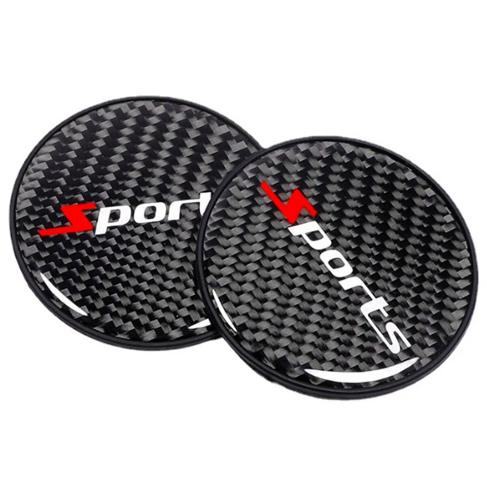 Almohadilla portavasos de agua para coche alfombrilla para botellas de café cola estilo deportivo accesorios interiores Foto 1 de 4