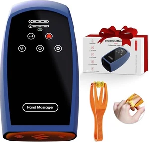 Electric Hand Massage Cordless Heat Air Compression Palm Massager Finger Wrist - Picture 1 of 7
