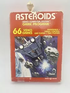 Vintage Boxed Atari 2600 game Asteroids Tested & Working No Manual - Picture 1 of 7