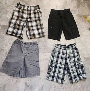 Lot Of 4 Pairs Boys Shorts Size 8,10,12, Faded Glory,Arizona Good Condition - Picture 1 of 14