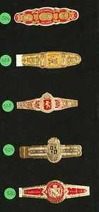 526,527,528,529,530Vt_(5)VITOLAS-Antiguas (5)Cigars Bands-Marca POUR LA NOBLESSE - Imagen 1 de 7