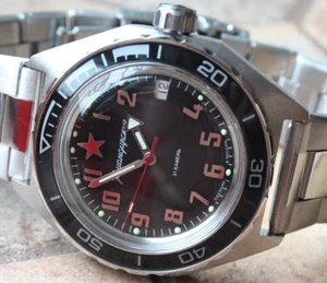 Vostok komandirskie mechanical automatic wrist watch 650537 - Picture 1 of 12