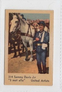 Dutch Gum Card Numbered Set 4 (1962 Sweden) #314 Sammy Davis Jr