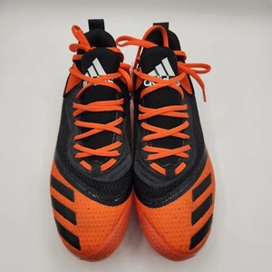 Adidas Icon V Bounce Tacchetti Baseball Uomo Taglia 7 Nero e Arancione Nuovi con etichette! - Foto 1 di 23