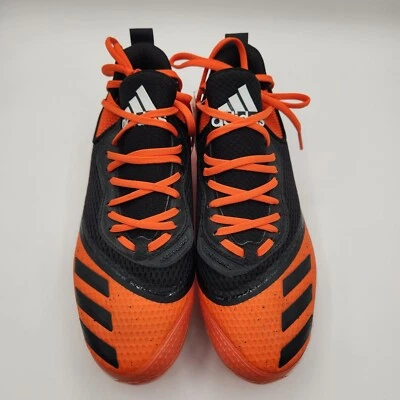 Botines de béisbol Adidas Icon V Bounce para hombre talla 7 negros y naranjas ¡Nuevos con etiquetas! Foto 1 de 4