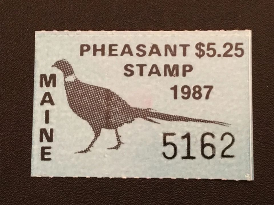 ICOLLECTZONE  US Maine 1987 Pheasant Stamp VF NH - Image 1 of 1