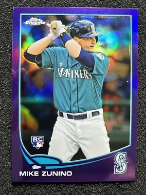 Mike Zunino #39 2013 Topps cromo púrpura refractor cantidad Seattle Mariners novato Foto 1 de 2