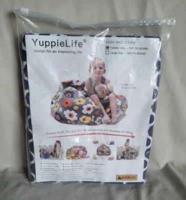 YuppieLife Stuffed Animal Storage Bean Bag Cover Leaf Clover Toddler Sz NIB - Image 1 of 4