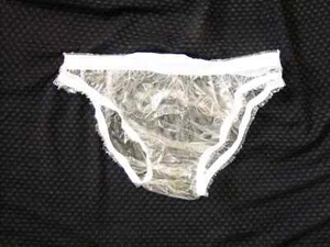 PVC Glass Clear Briefs See Thru Plastic Panties Knickers Underwear Vinyl Pants - Picture 1 of 4