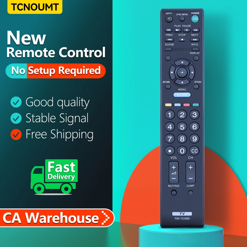 New RM-YD065 Remote Control For Sony Bravia TV KDL40BX420B KDL46BX420 KDL55BX520