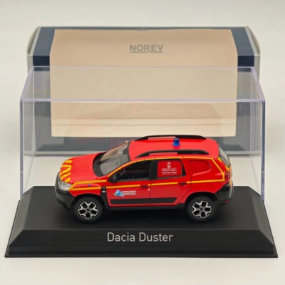 Norev 1/43 Dacia Duster 2020 Firefighters Pompiers - VLCdG 62 Red Diecast Model