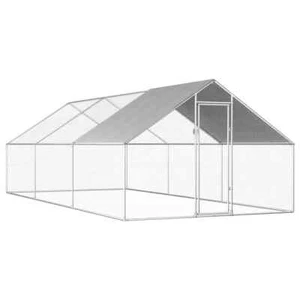 Outdoor Poultry Animals Enclosure Galvanised Birds Aviary Chicken Hen Duck House - Picture 1 of 6