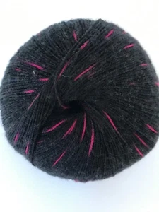 2 Ply Laceweight Cashmere Yarn -100% Pure 45g ball 457m- Licorice allsorts - Picture 1 of 1