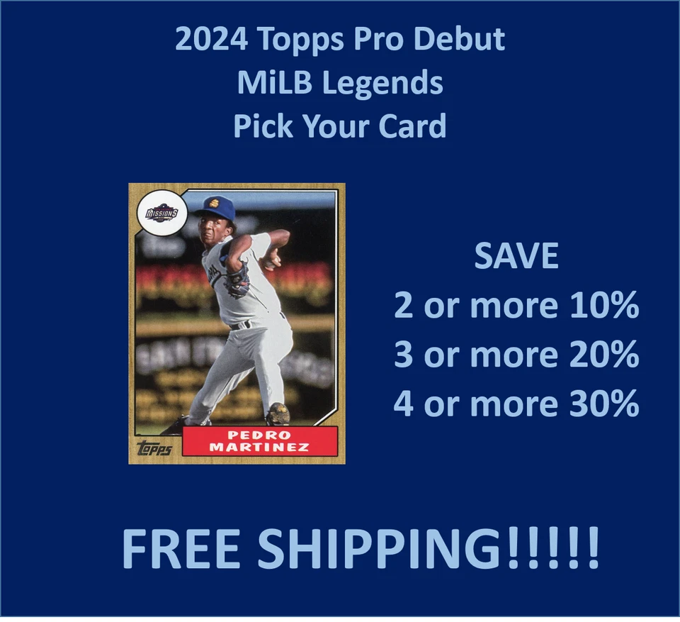 2024 Topps Pro Debut MiLB Legends You Pick Completa tu set ¡¡ESPECIAL!!! Foto 1 de 1