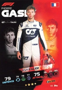 2021 Topps F1 Turbo Attax F1 Racer Pierre Gasly #65 - Bild 1 von 2