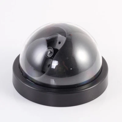 Security Dome CCTV Camera Dummy Surveillance Motion Sensor Fake w Flashing Light - Image 1 of 3
