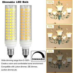 LED Corn Light Bulbs G9 E11 E12 E14 BA15D Type Base Household Light 15W Lamp - Picture 1 of 14
