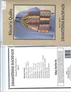 Kimie's Quilts pattern, drawstring back pack - Picture 1 of 1