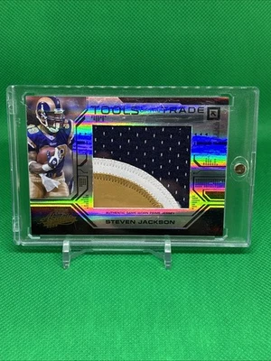 2008 ABSOLUTE Steven Jackson Tools Of The Trade /10 Jumbo Patch 3 Color Rams - Image 1 of 2