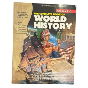 Complete Book Of World History School Grades 4 thru 8 Reference Reader Textbook - Picture 1 of 11