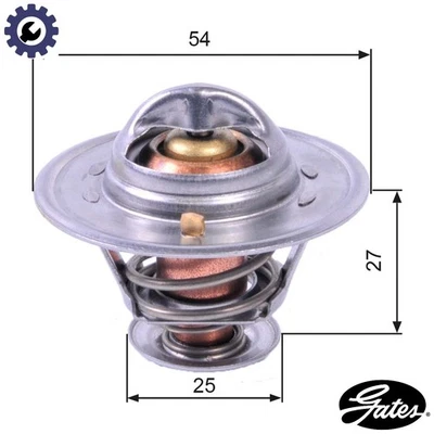 THERMOSTAT COOLANT TH22782G1 FOR SANTANA PEUGEOT BOXER/Van/Bus/FURGON  FIAT - Image 1 of 4