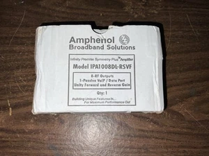 Amphenol IPA1008DL-RSVF 8 Way Cable Splitter Amplifier W Power Supply Inserter - Picture 1 of 4