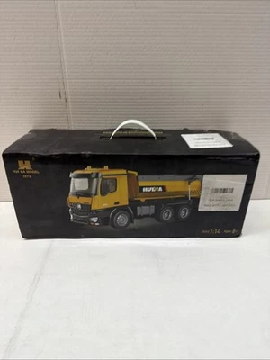 HuiNa 1573 1/14 RC Dump Truck 10CH Alloy Construction Vehicle Remote Control 2.4 - Image 1 of 3