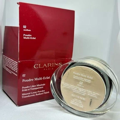 Clarins Mineral Loose Powder  Translucent, Radiant Finish 02 Medium NIB - Image 1 of 2