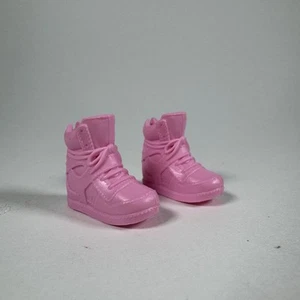 Mattel Barbie Skipper Shoes Pink Sneaker Tennis Gym Shoes Laces High Tops - Picture 1 of 6