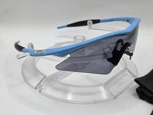 Oakley New M Frame Light Blue / Sweep Lens Grey Rare Vintage Collector - Picture 1 of 18