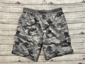 Fabletics Mens The Fundamental Short Sz S Grey Camo Stretch Gym Workout 7” Lined - Picture 1 of 19