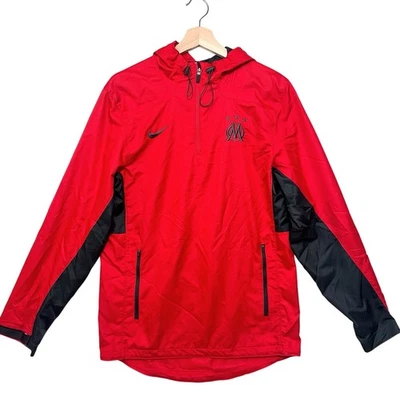 Nike Olympique de Marseille Red ¼ Zip Jacket S Final Nike Era 2016 Soccer - Image 1 of 4