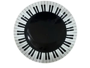6er Set FITZ & FLOYD Porzellan Klavier Schlüssel 7 1/2" Salatteller 1987-88 GS3C-1001 - Bild 1 von 4